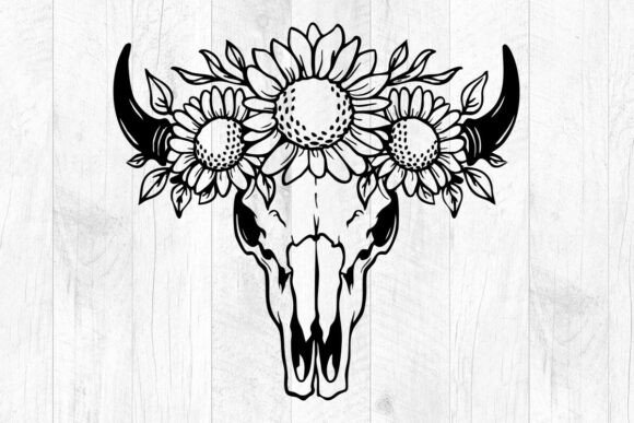 Cow Skull with Flowers SVG File: A Designer's Real-World Review