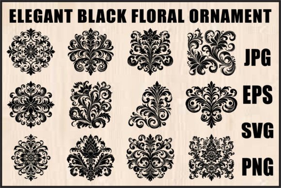 Elegant Black Floral Set Review for Real Embroidery