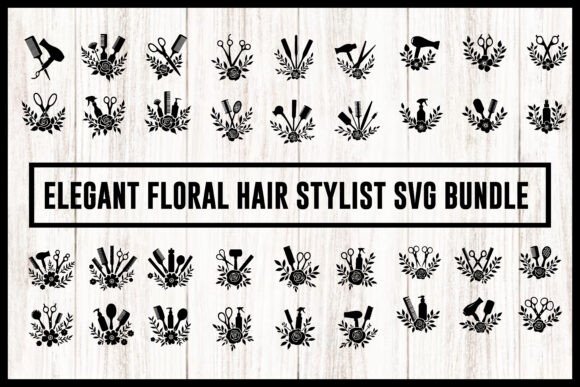 Elegant Floral Hair Stylist SVG Bundle Review