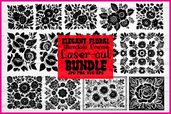 Elegant Floral Mandala Frame Laser-Cut Review