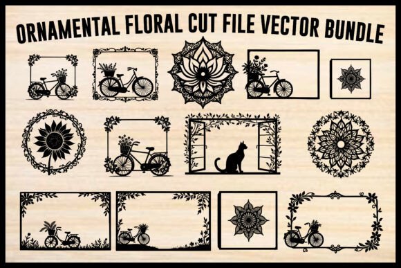 Floral Bicycle Frame Vector Bundle Review