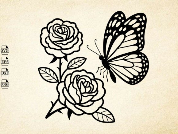 Floral Butterfly SVG, Butterfly Clipart Review