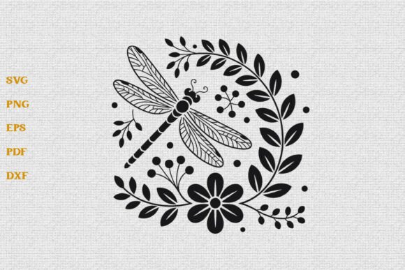 Floral Dragonfly SVG Boho Dragonfly SVG Review