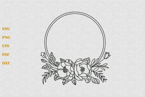 Floral Frame SVG Flower Border SVG Review