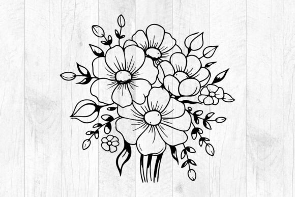 Flower Svg Files, Floral Bouquet Svg: A Designer's Stitch Test