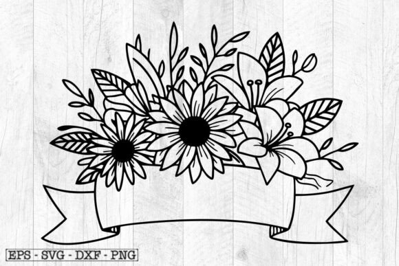 Flower Svg, Flower Ribbon Banner Svg: A Designer's Review
