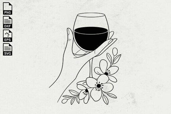 Glass of Wine SVG, Floral Wine Svg: A Designer's Real-World Review