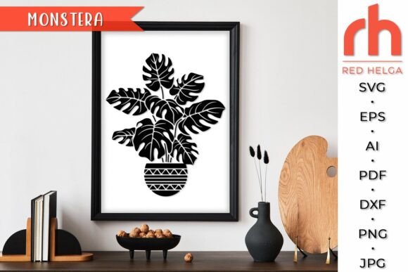 Monstera in a Pot SVG, Houseplant DXF: A Designer's Review