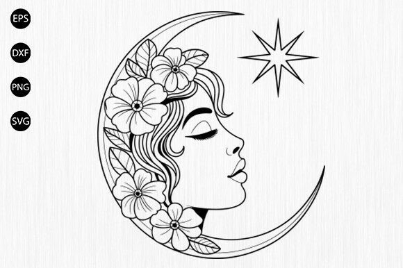 Moon with Stars SVG, Floral Moon SVG: A Designer's Real-World Review