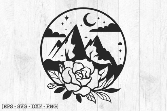 Mountain Svg, Dxf Files for Plasma Review