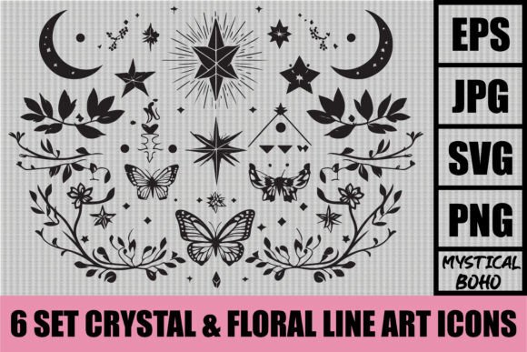 Mystical Crystal Floral Icon Bundle Review