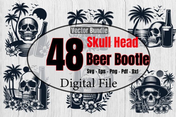 Skull Head with Beer Bootle Bundle Review