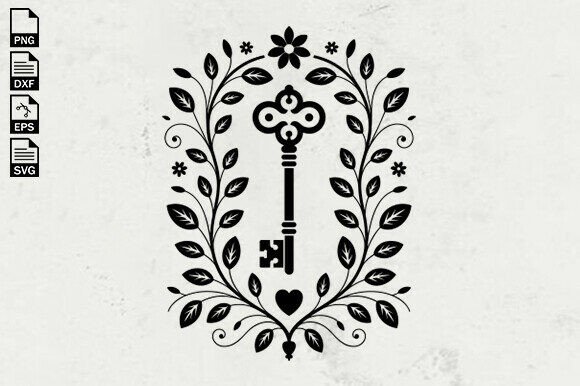 Vintage Floral Key Svg Design Review