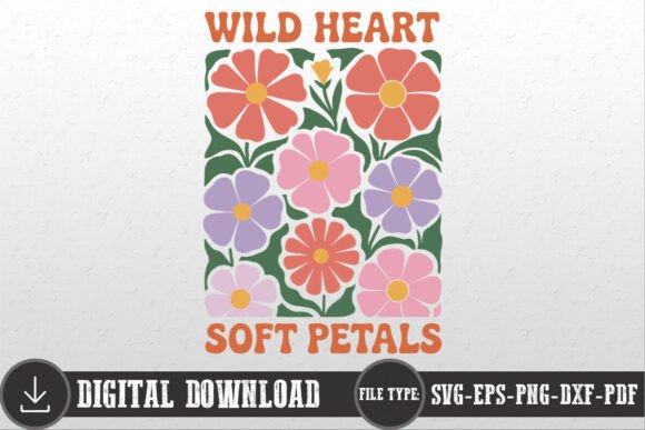 Wild Heart Soft Petals Floral Boho SVG Review